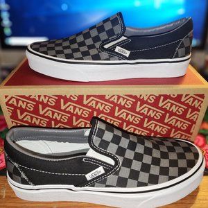 NIB Vans Slip-On Checkerboard; Men Size 7 / Women Size 8.5